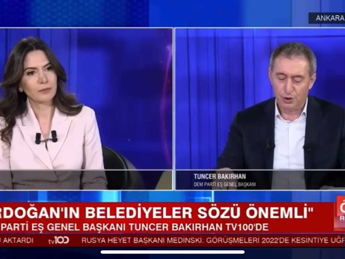 DEM Parti Eş Başkanı Tuncer Bakırhan'dan tv100'de flaş korucu açıklaması: Tam ifade edememiş…