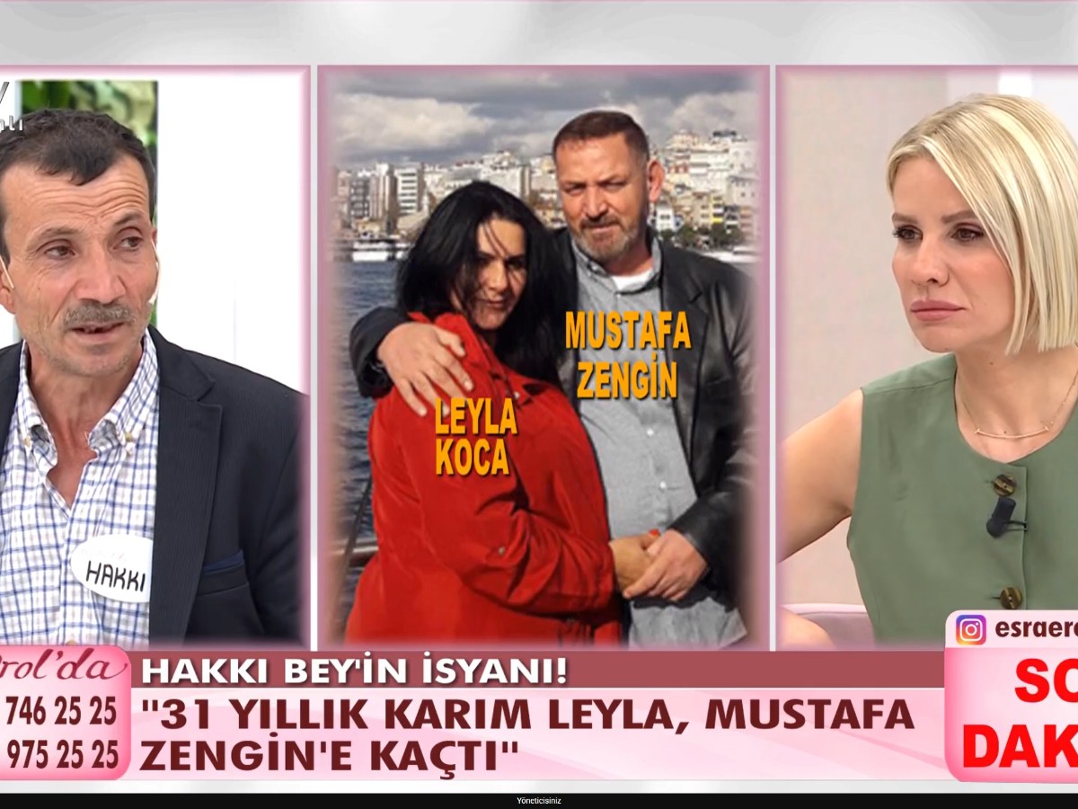 Esra Erol'un programında tartıştığı eşi Leyla Koca'yı sokakta öldüren Hakkı Koca müebbet hapis aldı