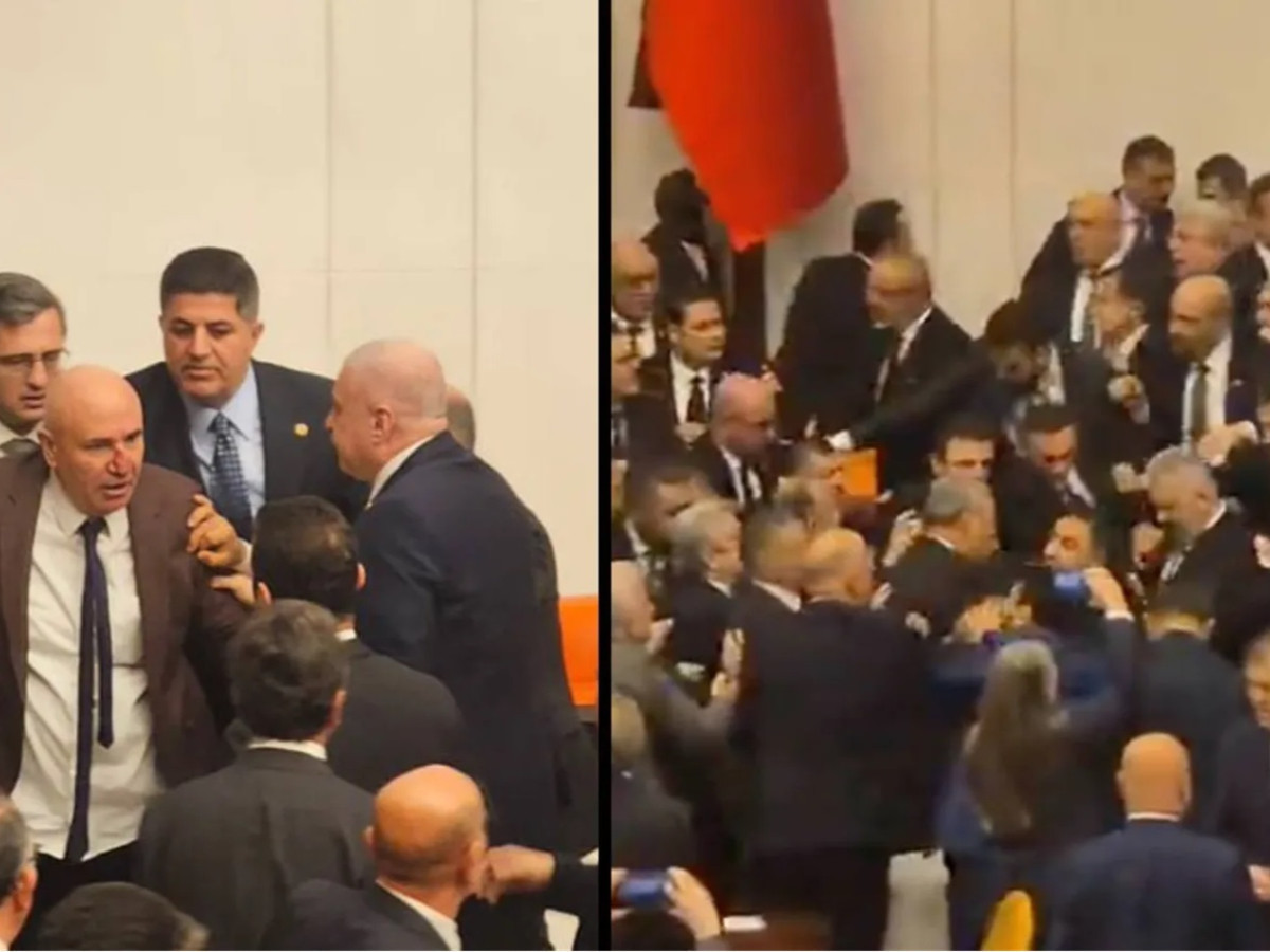 Meclis'te olay var: Akın Gürlek'in yemin töreninde AKP ve CHP'li vekiller yumruk yumruğa kavga etti