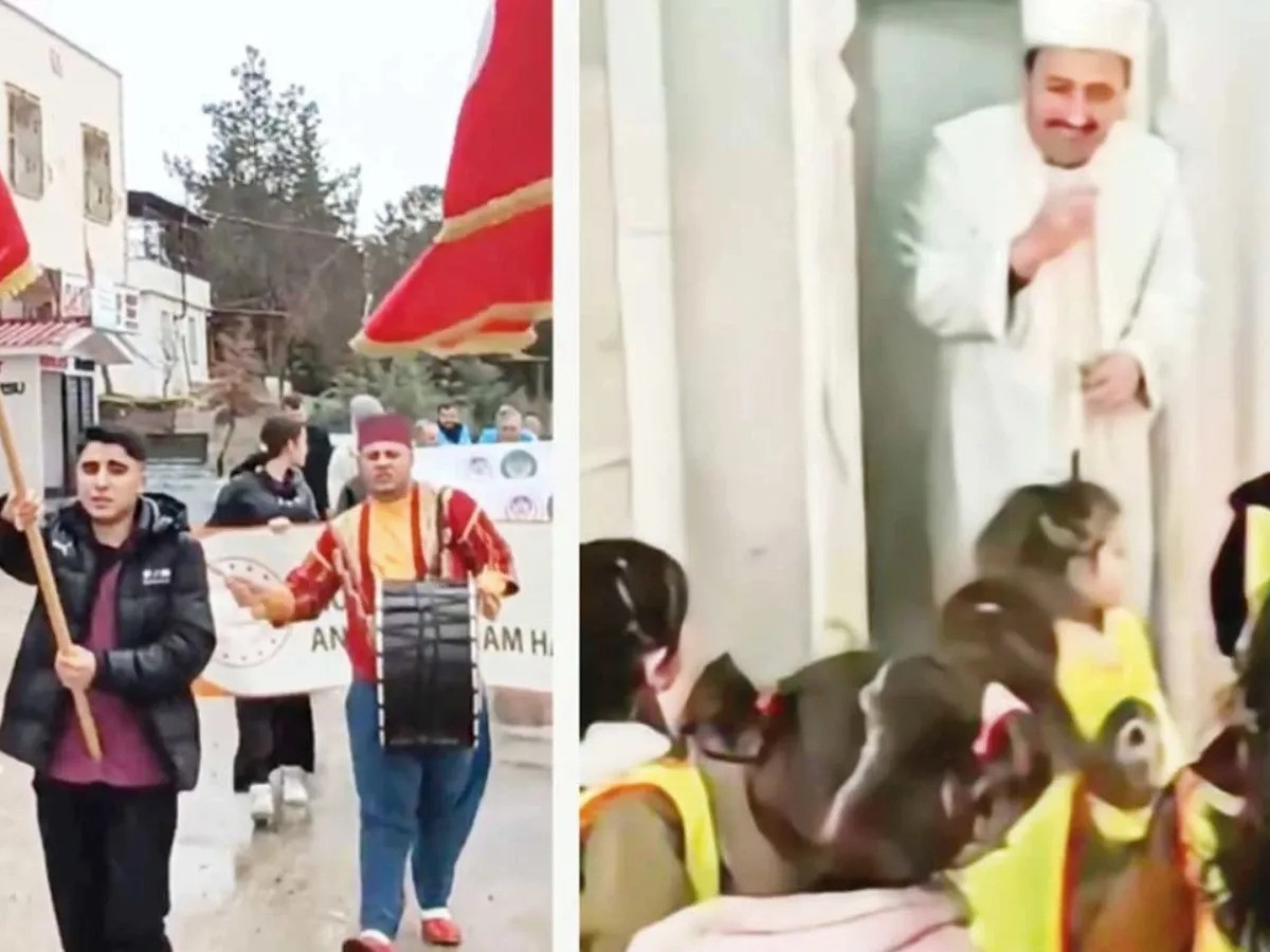 Okul öncesi çocuklara takke, semazen ve ilahi deneyimi