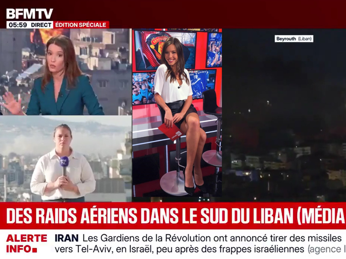 BFM TV sunucusu Emilie Broussouloux her şeyi birbirine karıştırınca: İsrail, İran, Beyrut..