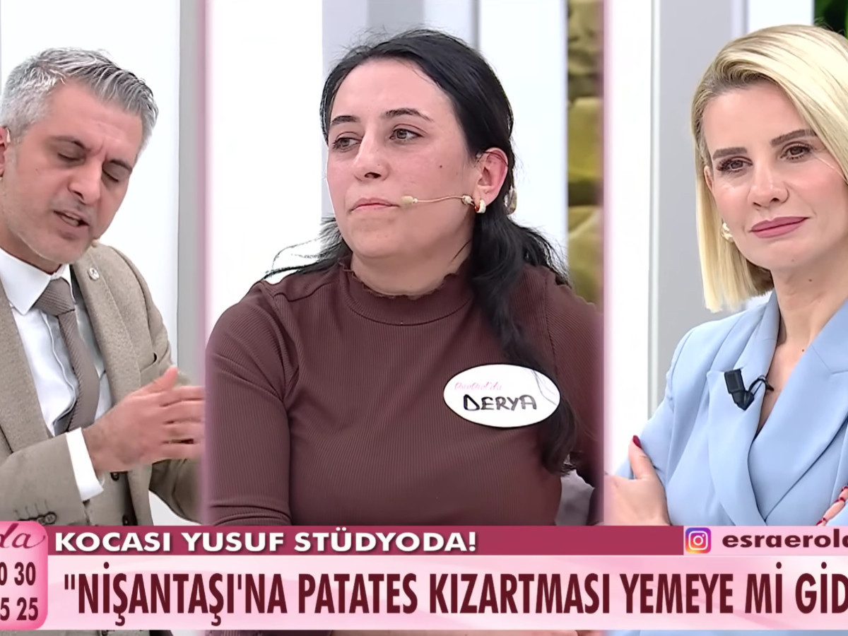 Esra Erol'da kusursuz koca Yusuf'un Derya ile Nişantaşı'nda patates kızartması yenir mi tartışması