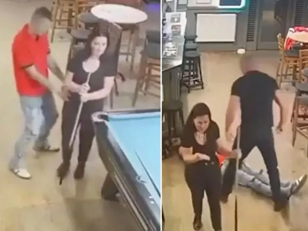 Eşini taciz eden adamı yumrukla yere serdi! Sosyal medya ikiye bölündü