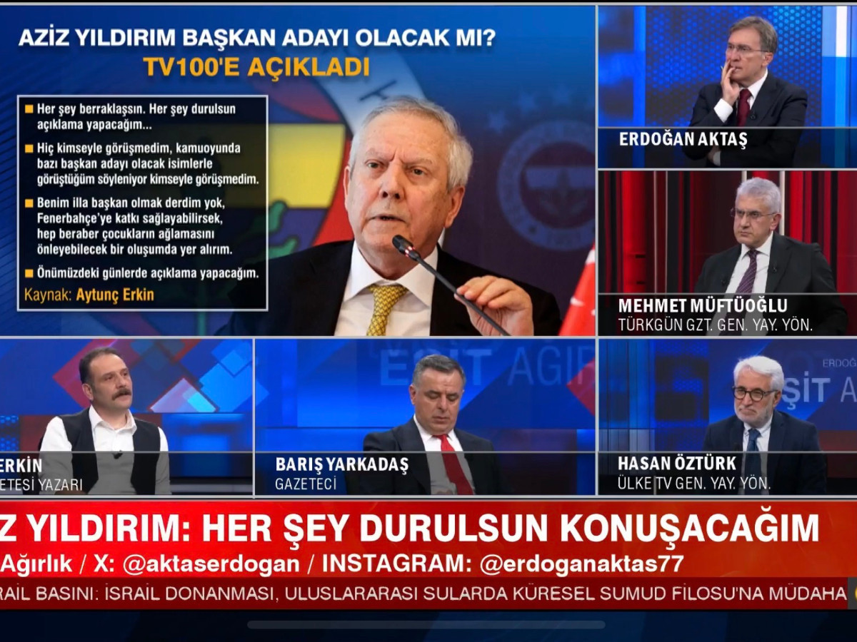 Aziz Yıldırım’dan tv100’e flaş açıklama: Fenerbahçe Başkan adayı mı oluyor?