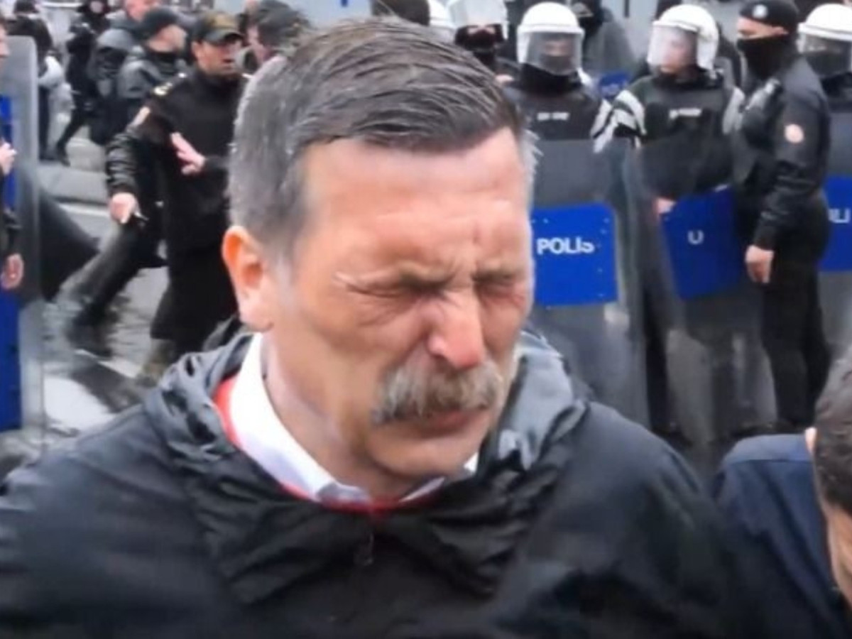 1 Mayıs eylemine Polis biber gazıyla müdahale etti: Erkan Baş'ın zor anları