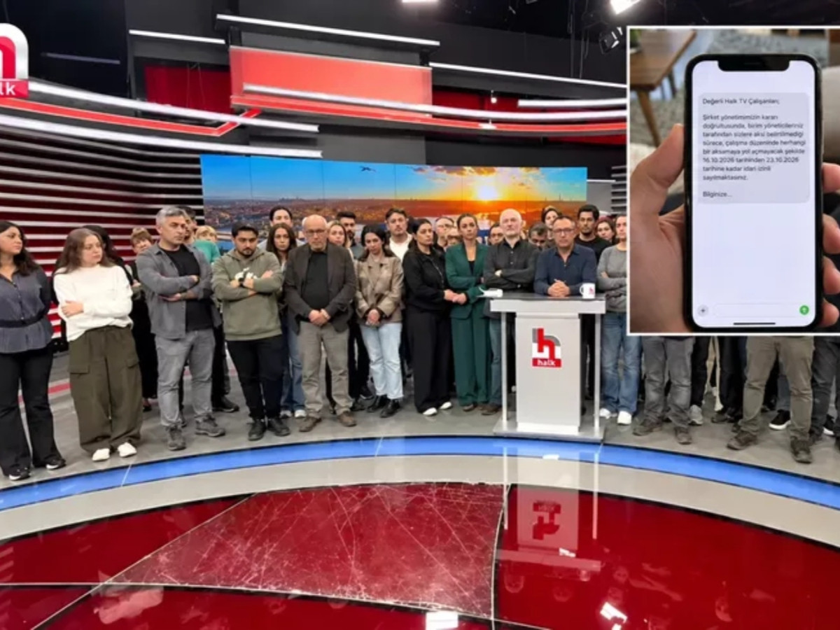Halk TV çalışanlarına toplu olarak bu mesaj gönderildi