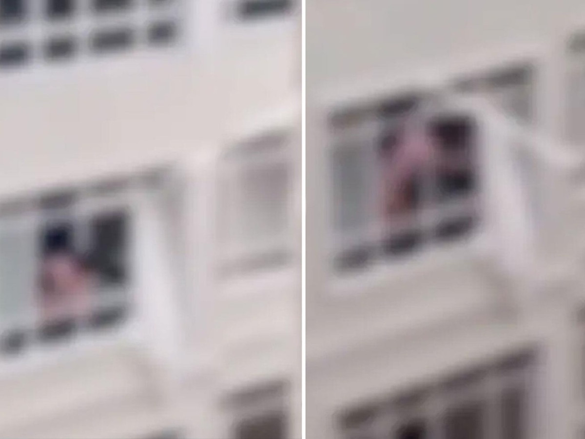 Çıplak halde pencereye çıktı, mahalleliyi çileden çıkardı