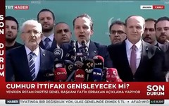 Fatih Erbakan Erdoğan'a hayır dedi, TRT Haber yayını kesti