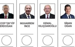 İşte 14 Mayıs Seçiminin oy pusulası: Erdoğan, İnce, Kılıçdaroğlu, Oğan