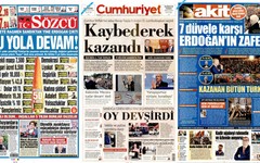 Erdoğan'ın seçim zaferini gazete manşetleri nasıl gördü?