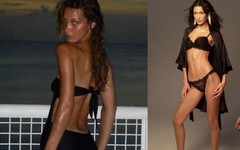 Bella Hadid mini elbisesiyle poz verdi, beğeni butonu çöktü