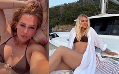 Survivor Nagihan Karadere bikini sezonunu teknede açtı