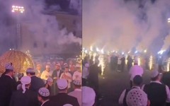 Menzil tarikatı şeyhinin torununa havai fişekli nişan töreni