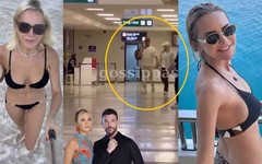 Sunucu Ece Erken eniştem dediği Sinan Akçıl ile fena yakalandı