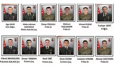 Mağarada metan gazından şehit olan asker sayısı 12'ye yükseldi! İşte tüm Şehitlerin isimleri