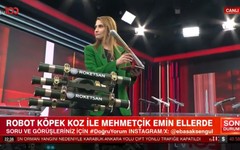Türkiye’nin ilk insansız robot köpeği KOZ yeteneklerini tv100’de sergiledi