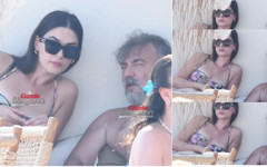 Oktay Kaynarca Bodrum'da plajda genç güzelle yakalandı