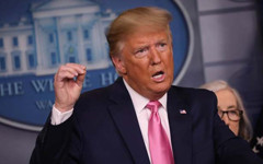 Washington'ın daha güvenli hale geldiğini kanıtlamak için restorana giden Trump'a Gazze protestosu