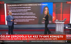 Özlem Çerçioğlu ilk kez tv100'e konuştu: Zaten Sayın Cumurbaşkanına uzak değildim...