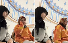 Teravih namazı sırasında TikTok çeken genç kızlar camiden kovuldu