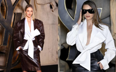 Paris’te moda sürprizi! Serenay Sarıkaya ile Rosie Huntington-Whiteley pişti oldu