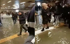 İstanbul’da işe gidiş kabusu: Mecidiyeköy metro istasyonu göle döndü