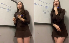 Sınıfta kıyafetiyle dikkat çeken öğretmene yorum yağdı