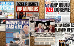 Yandaş medya tek ses: Akşam, Takvim, Sabah, Türkiye, Akit'ten Özgür Özel'e VIP araç manşeti
