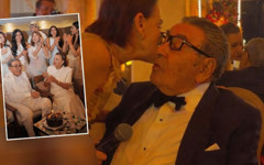 Eski medya devi Aydın Doğan'a 90. Yaş kutlaması: Çocuklar gibi şen...