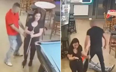 Eşini taciz eden adamı yumrukla yere serdi! Sosyal medya ikiye bölündü