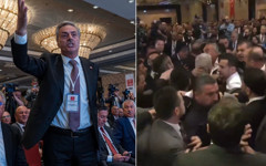 Türkiye Belediyeler Birliği seçiminde İmamoğlu'nun mektubu okunurken AKP ve CHP’liler kavga etti