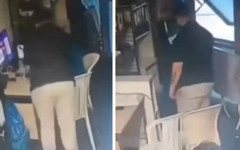 Zincir markette erkek yöneticiden kadın çalışana şiddet kamerada