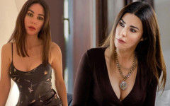 Defne Samyeli siyah dantel elbisesiyle büyüledi