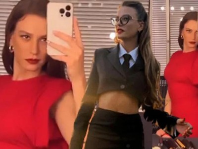 Ünlü Oyuncu Serenay Sarıkaya, Kırmızı Elbisesiyle Hayran Bıraktı