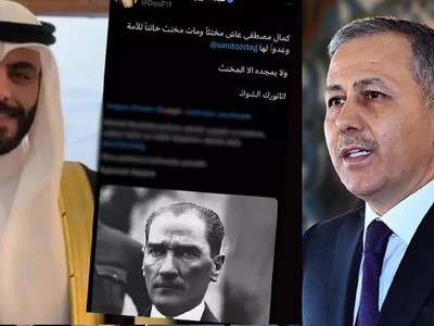 Atatürk ve Ali Yerlikaya'ya hakaret eden Kuveytli şerefsize tutuklama kararı çıktı