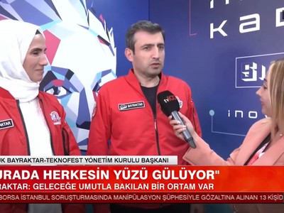 KKTC’de Teknofest coşkusu: Selçuk Bayraktar ve eşi Sümeyye Erdoğan Bayraktar tv100'e konuştu
