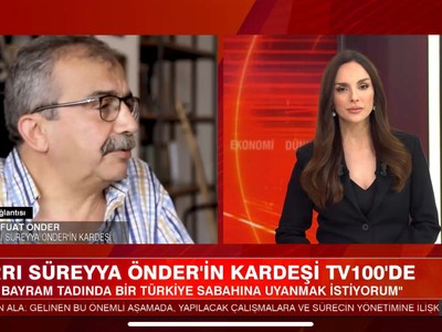 Sırrı Süreyya Önder’in kardeşi PKK’nın tarihi açıklamasını Tv100’e yorumladı