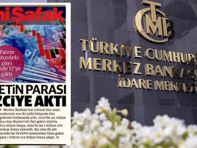 Yeni Şafak, faiz kararı günü TCMB'yi hedef aldı: Milletin parası faizciye aktı;