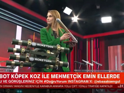 Türkiye’nin ilk insansız robot köpeği KOZ yeteneklerini tv100’de sergiledi