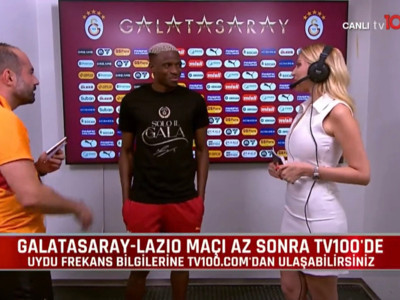 Galatasaray'ın bomba transferi Osimhen imza sonrası ilk kez tv100'e konuştu