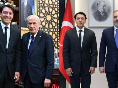AKP'li Mesut Özil'den Bahçeli ve Hakan Fidan'a ziyaret