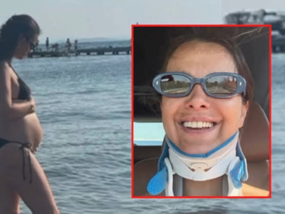 7 aylık hamile İrem Helvacıoğlu denizde kaza geçirdi: Felç kaldığımı sandım!