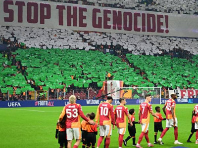 İngiliz basınına göre Galatasaray'a Filistin pankartı için ceza gelebilir
