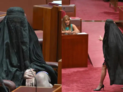Avustralyalı Senatör Pauline Hanson’ın dekolteli burka protestosu ortalığı karıştırdı