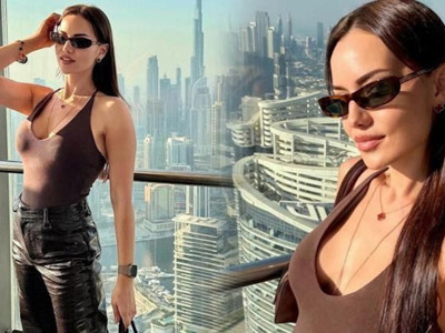 Fahriye Evcen’in tatil kareleri sosyal medyada beğeni rekoru kırdı
