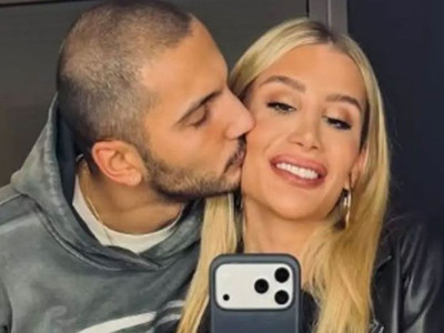 Sözlenen çift tatilde: İrem Derici ve sevgilisinden romantik pozlar