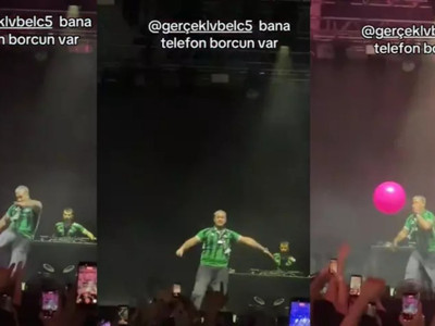 Rap konserinde ilginç an: Lvbel C5 hayranının telefonunu kırdı