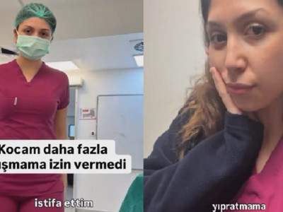 Eşinin isteğiyle istifa eden hemşireden eleştirilere olay yanıt