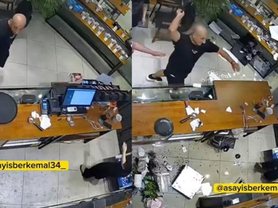 Avcılar'da akılalmaz olay! Müşteri kafeyi savaş alanına çevirdi