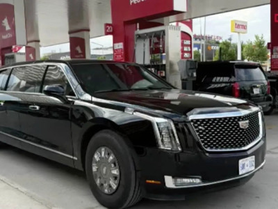 Trump'ın canavar lakaplı Cadillac'ı Ankara'ya geldi